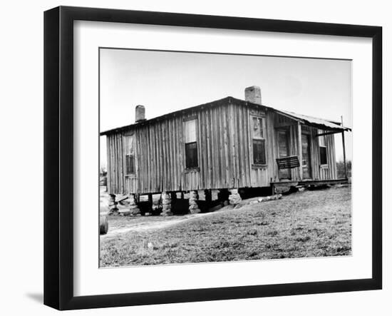 Home in the Mississippi River Area, Where Richard Wright Wrote the Book Called "Black Boy"-Ed Clark-Framed Photographic Print