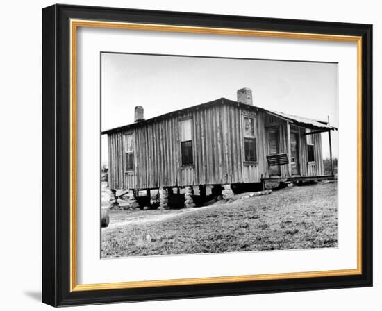 Home in the Mississippi River Area, Where Richard Wright Wrote the Book Called "Black Boy"-Ed Clark-Framed Photographic Print