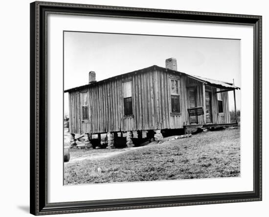 Home in the Mississippi River Area, Where Richard Wright Wrote the Book Called "Black Boy"-Ed Clark-Framed Photographic Print