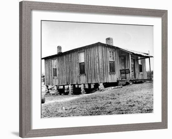 Home in the Mississippi River Area, Where Richard Wright Wrote the Book Called "Black Boy"-Ed Clark-Framed Photographic Print