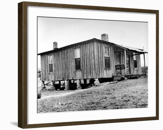 Home in the Mississippi River Area, Where Richard Wright Wrote the Book Called "Black Boy"-Ed Clark-Framed Photographic Print