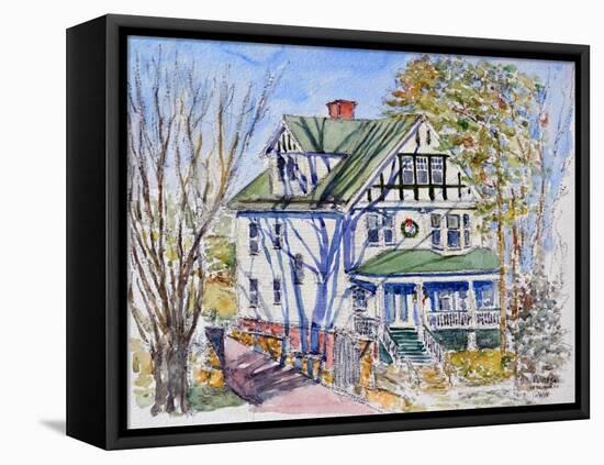 Home in Winter, 2015-Anthony Butera-Framed Premier Image Canvas