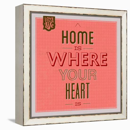 Home Is Were Your Heart Is 1-Lorand Okos-Framed Stretched Canvas