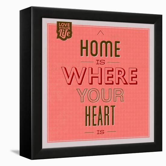 Home Is Were Your Heart Is 1-Lorand Okos-Framed Stretched Canvas