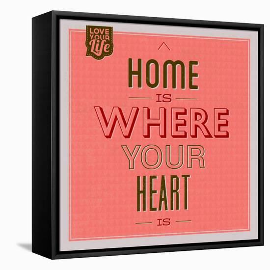 Home Is Were Your Heart Is 1-Lorand Okos-Framed Stretched Canvas