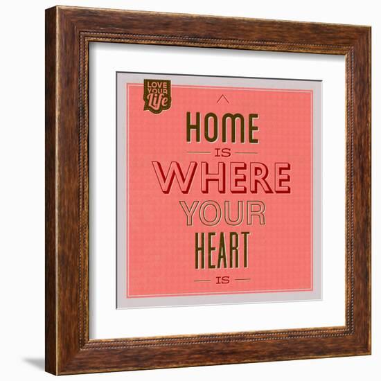 Home Is Were Your Heart Is 1-Lorand Okos-Framed Art Print