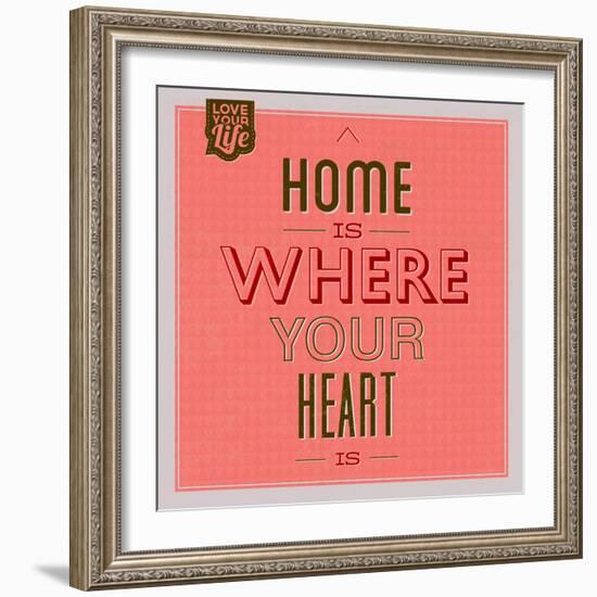 Home Is Were Your Heart Is 1-Lorand Okos-Framed Art Print