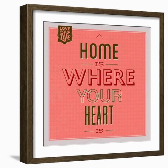 Home Is Were Your Heart Is 1-Lorand Okos-Framed Art Print