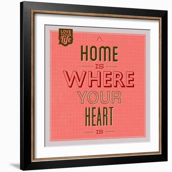 Home Is Were Your Heart Is 1-Lorand Okos-Framed Art Print