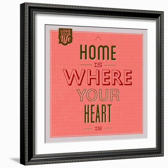 Home Is Were Your Heart Is 1-Lorand Okos-Framed Art Print