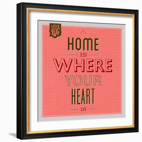 Home Is Were Your Heart Is 1-Lorand Okos-Framed Art Print