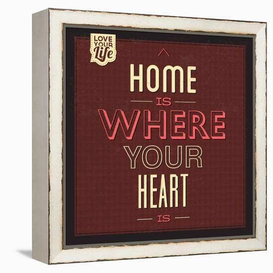 Home Is Were Your Heart Is-Lorand Okos-Framed Stretched Canvas