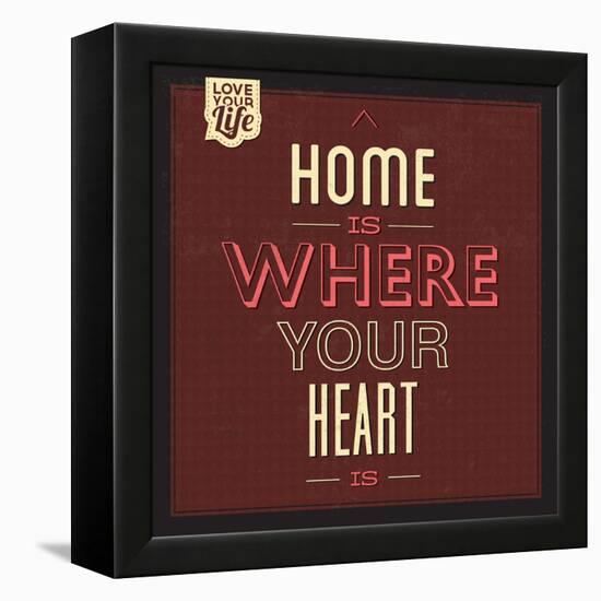 Home Is Were Your Heart Is-Lorand Okos-Framed Stretched Canvas
