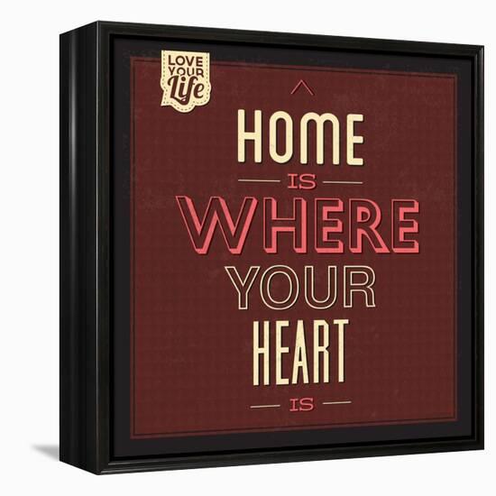 Home Is Were Your Heart Is-Lorand Okos-Framed Stretched Canvas