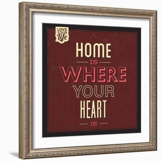 Home Is Were Your Heart Is-Lorand Okos-Framed Premium Giclee Print