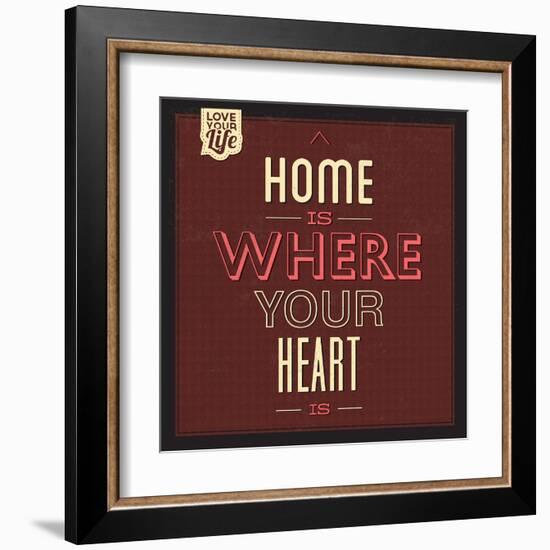 Home Is Were Your Heart Is-Lorand Okos-Framed Art Print