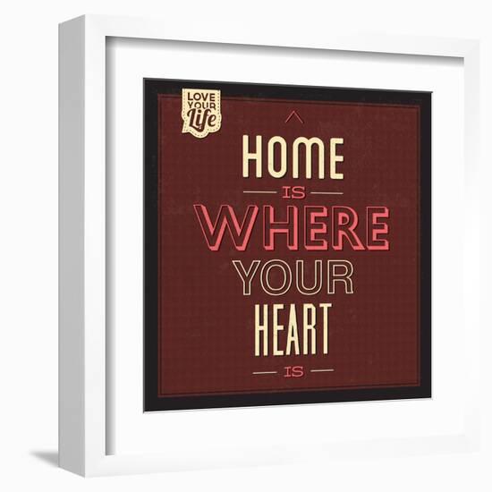 Home Is Were Your Heart Is-Lorand Okos-Framed Art Print