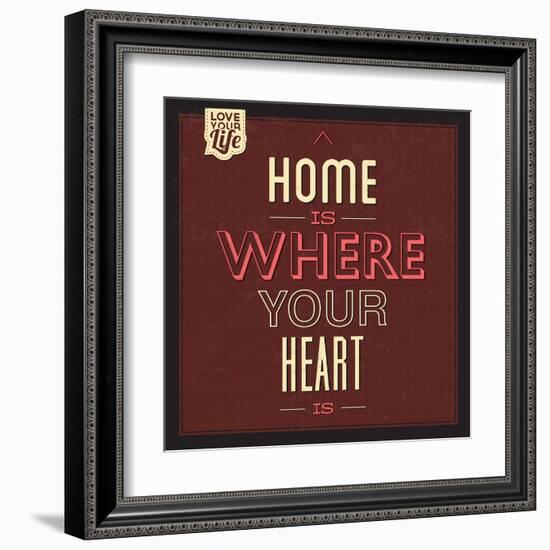 Home Is Were Your Heart Is-Lorand Okos-Framed Art Print