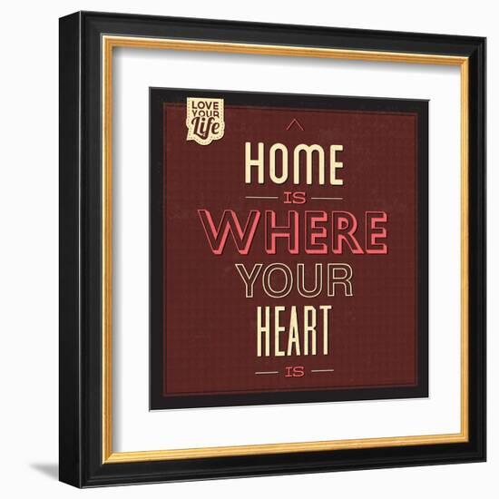 Home Is Were Your Heart Is-Lorand Okos-Framed Art Print