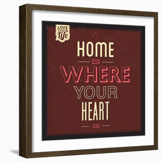 Home Is Were Your Heart Is-Lorand Okos-Framed Art Print