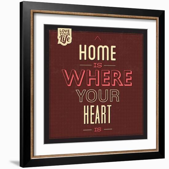 Home Is Were Your Heart Is-Lorand Okos-Framed Art Print