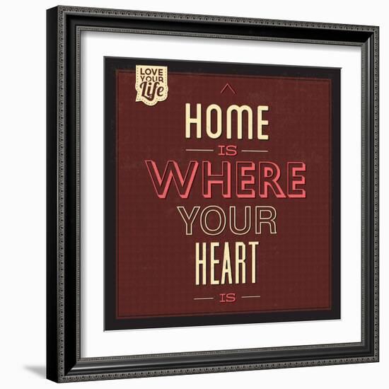 Home Is Were Your Heart Is-Lorand Okos-Framed Art Print