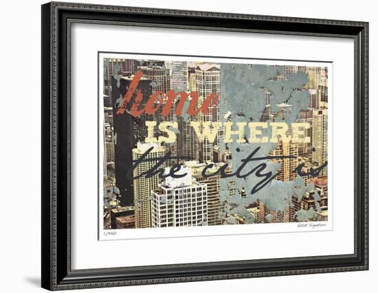Home is Where the City Is-Mj Lew-Framed Giclee Print