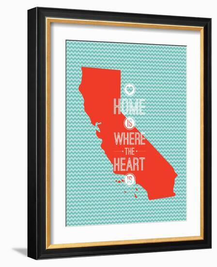 Home Is Where The Heart Is - California-null-Framed Art Print