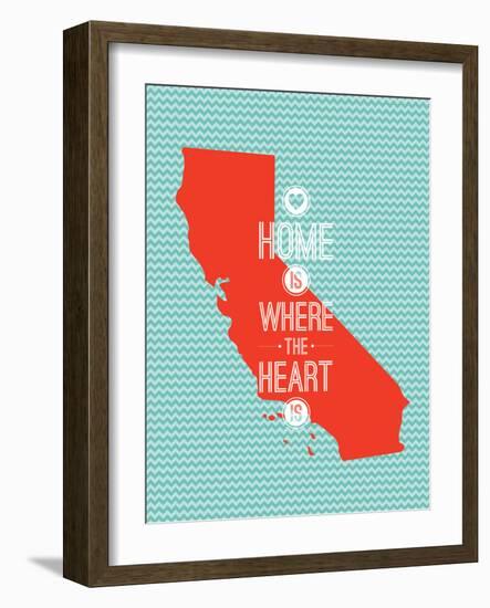 Home Is Where The Heart Is - California-null-Framed Premium Giclee Print