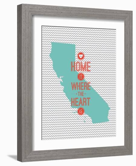 Home Is Where The Heart Is - California-null-Framed Art Print