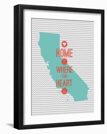 Home Is Where The Heart Is - California-null-Framed Art Print