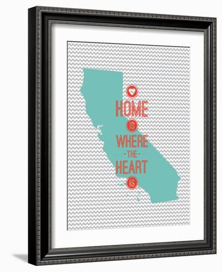 Home Is Where The Heart Is - California-null-Framed Art Print