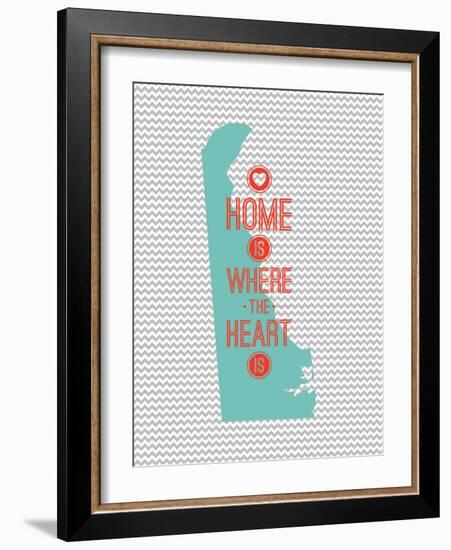 Home Is Where The Heart Is - Delaware-null-Framed Premium Giclee Print