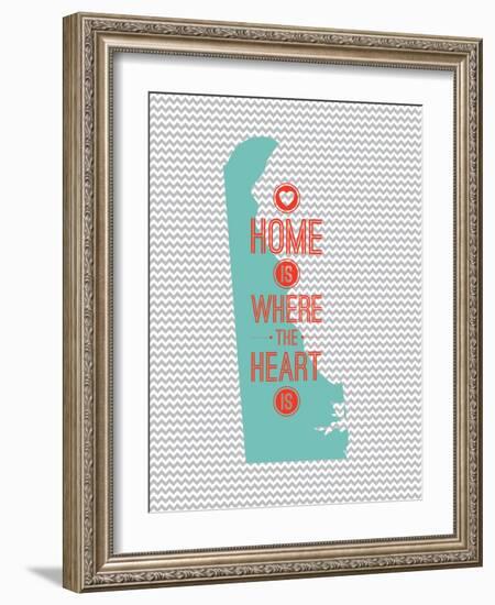 Home Is Where The Heart Is - Delaware-null-Framed Art Print