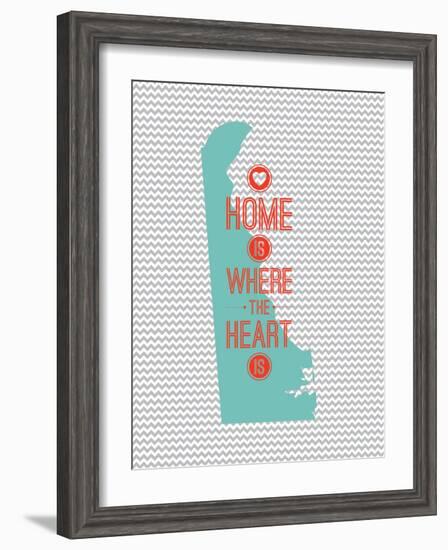 Home Is Where The Heart Is - Delaware-null-Framed Art Print