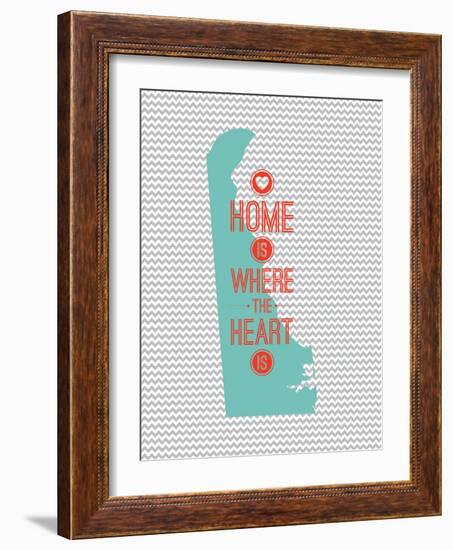 Home Is Where The Heart Is - Delaware-null-Framed Art Print