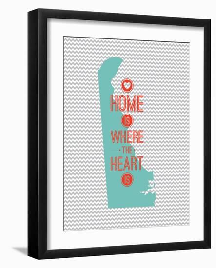 Home Is Where The Heart Is - Delaware-null-Framed Art Print