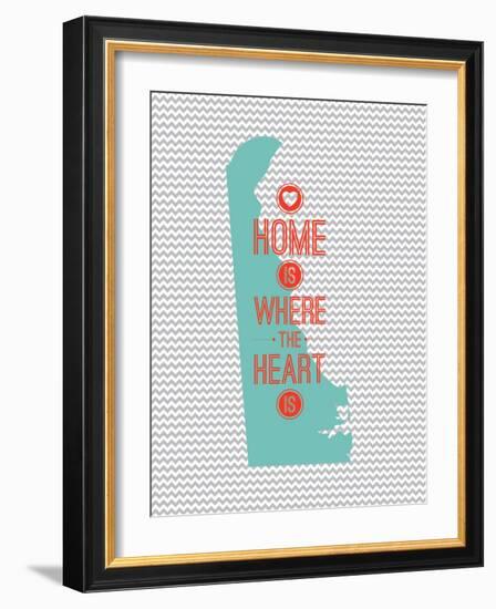 Home Is Where The Heart Is - Delaware-null-Framed Art Print