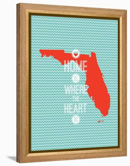 Home Is Where The Heart Is - Flordia-null-Framed Stretched Canvas