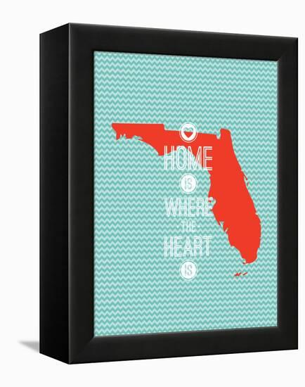 Home Is Where The Heart Is - Flordia-null-Framed Stretched Canvas