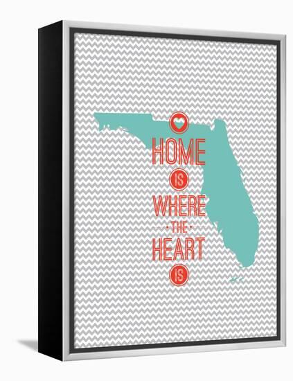 Home Is Where The Heart Is - Flordia-null-Framed Stretched Canvas