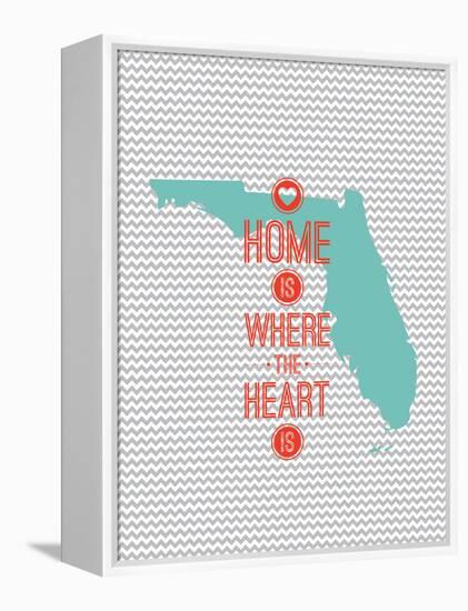 Home Is Where The Heart Is - Flordia-null-Framed Stretched Canvas