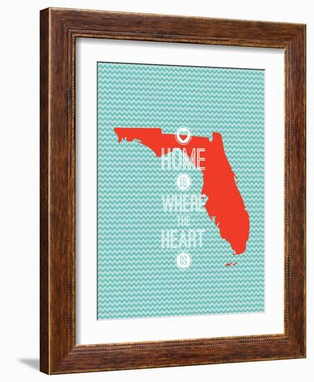 Home Is Where The Heart Is - Flordia-null-Framed Art Print