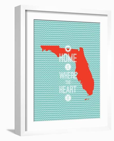 Home Is Where The Heart Is - Flordia-null-Framed Art Print