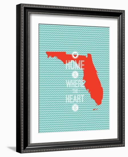 Home Is Where The Heart Is - Flordia-null-Framed Art Print