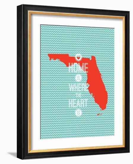 Home Is Where The Heart Is - Flordia-null-Framed Art Print