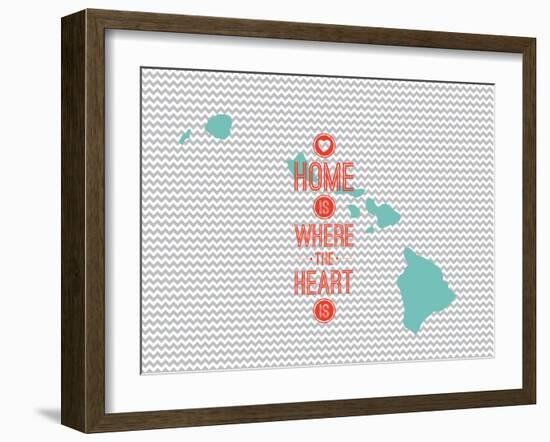 Home Is Where The Heart Is - Hawaii-null-Framed Art Print