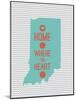 Home Is Where The Heart Is - Indiana-null-Mounted Art Print