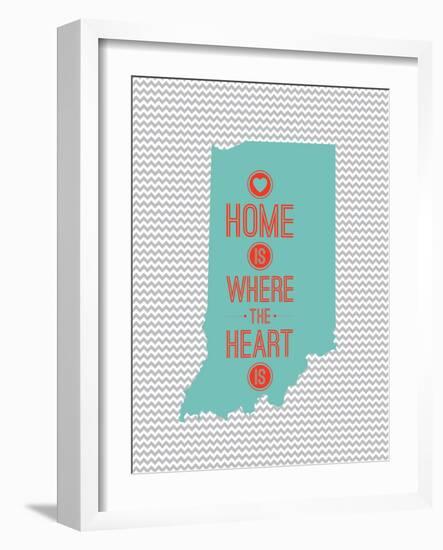 Home Is Where The Heart Is - Indiana-null-Framed Premium Giclee Print