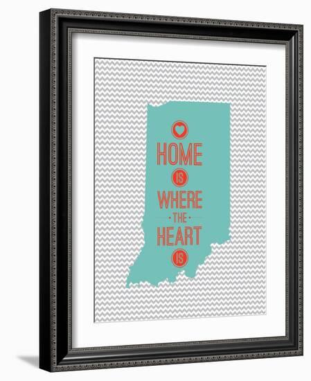 Home Is Where The Heart Is - Indiana-null-Framed Premium Giclee Print